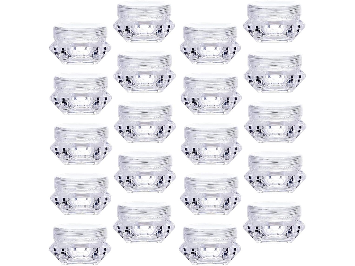 Nuobesty 32 Frascos Vacíos Transparentes Para Cosméticos, Botellas De Muestra De 5g Para Cremas Y Ungüentos