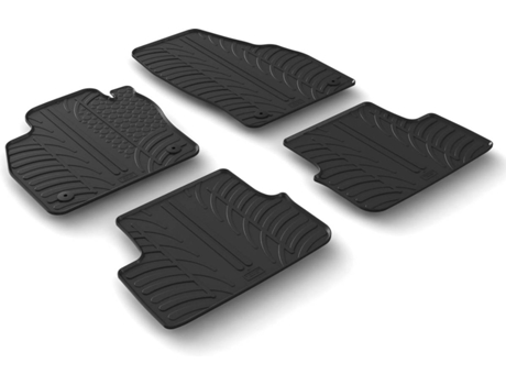 Alfombras en Goma para Coche GLEDRING Audi A1 2018 (Negro)
