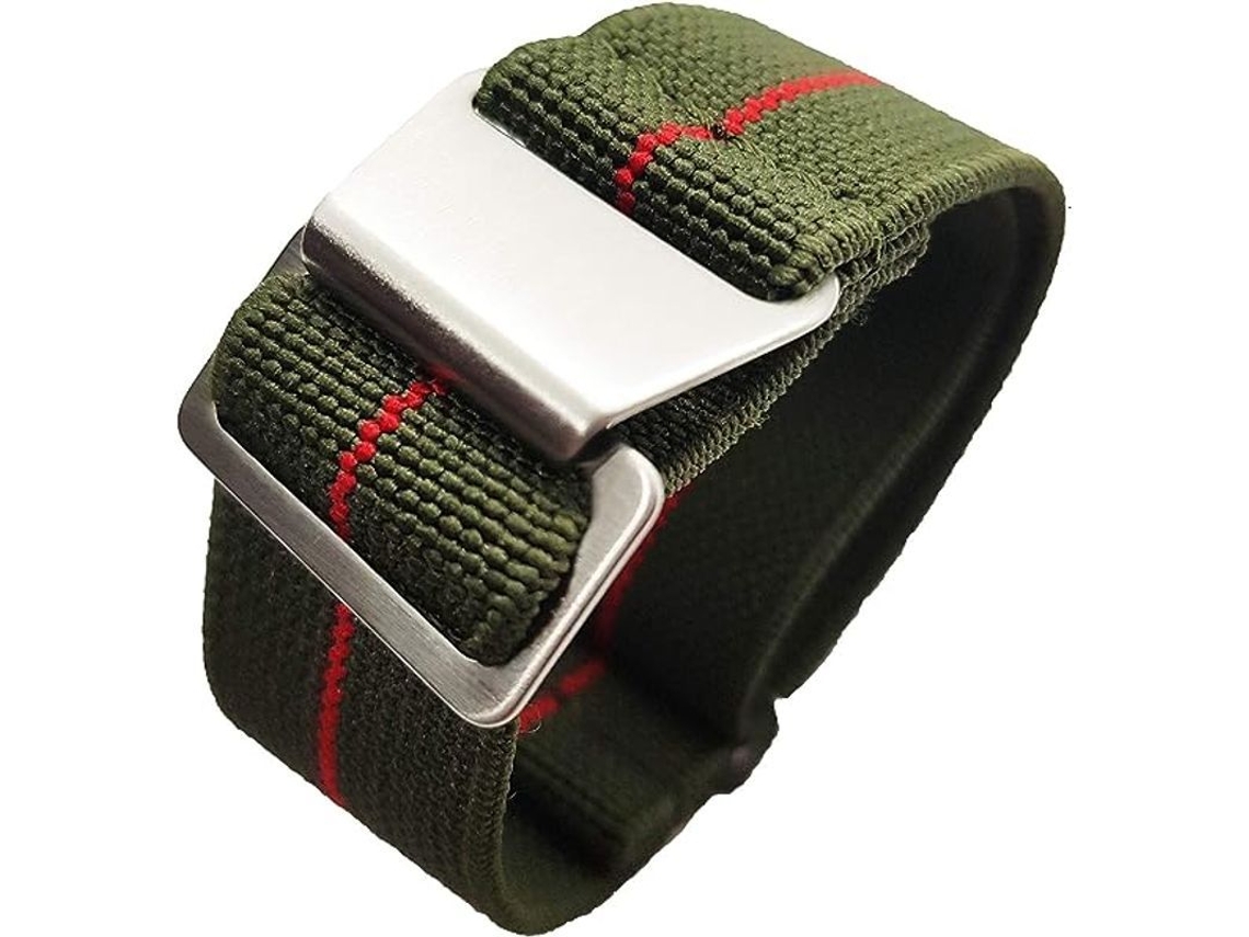 Correas De Reloj Elásticas De Nylon Marino Para Buceadores Militares 20mm Navy