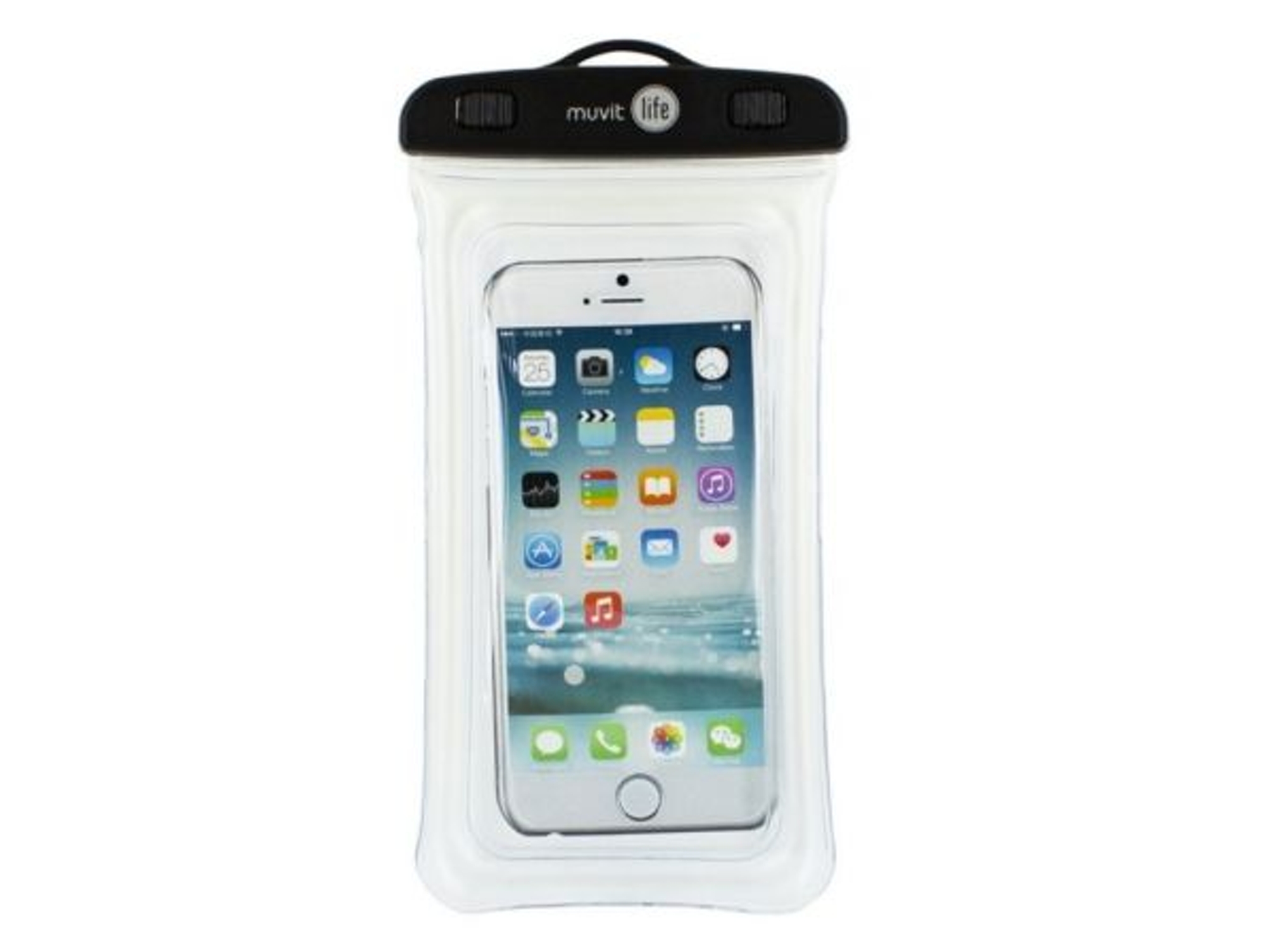 Bolsa MUVIT LIFE IPx8 universal hasta 6.2'' transparente