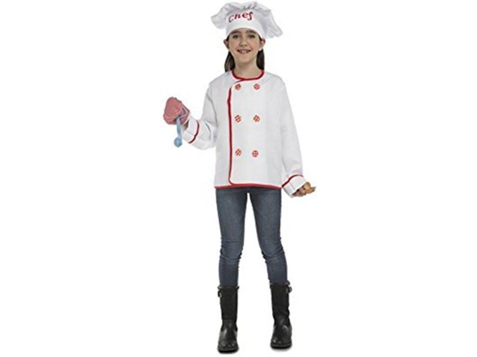 Disfraz de Niña VIVING Cocinero (Tam: 5-7 Años)