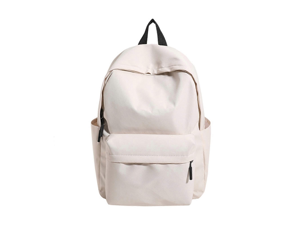 Mochila escolar de nailon para mujer, color liso, para portátil, ideal para adolescentes y niñas, perfecta para viajar.