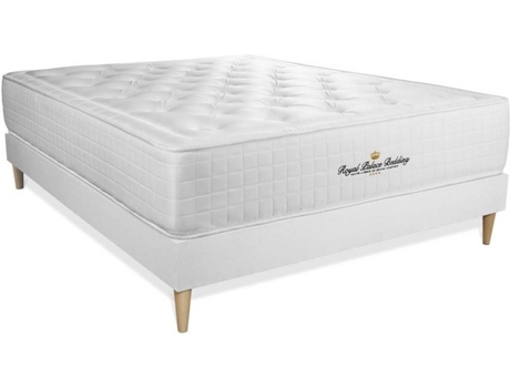 Conjunto de Somier Blanco + Colchón ROYAL PALACE BEDDING Buckingham (135x190 cm - Espuma Viscoelástica)