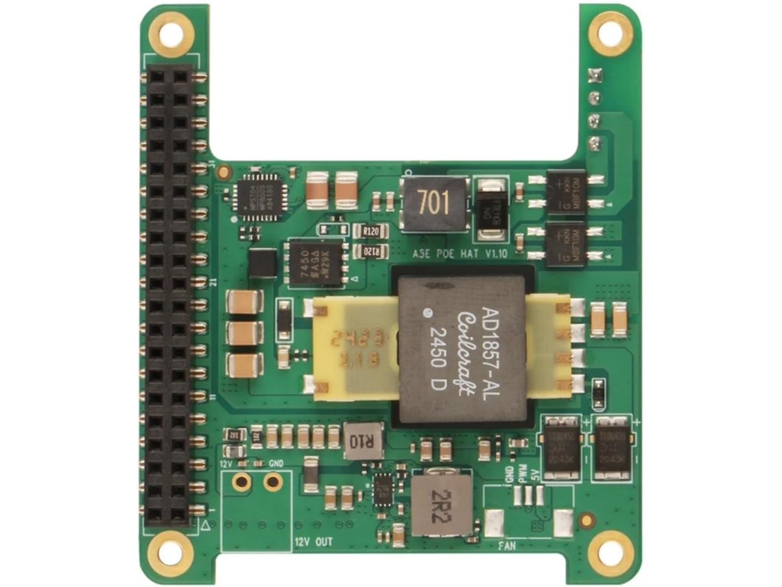 Módulo Hat Poe+ Compacto De Radxa: 20 W De Potencia Para Sbc, Instalación Sencilla, Diseño Eficiente.