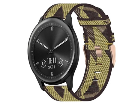 Correa De Reloj Inteligente Para Garmin Vivomove Sport, Correa De Nailon Amarilla De 20Mm VENISYMLIS