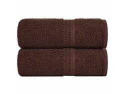 Toallas De Visita 2 Uds Marrón 30x50 Cm 360 Gsm 100 Algodón Wsd202614