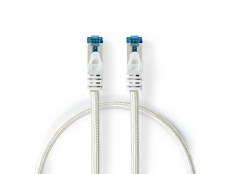 Cable NEDIS Cat6A S/Ftp Rj45 Macho Rj45 Macho 3 00 M Redondo Sin Enganche Pvc/Trenzado Plata
