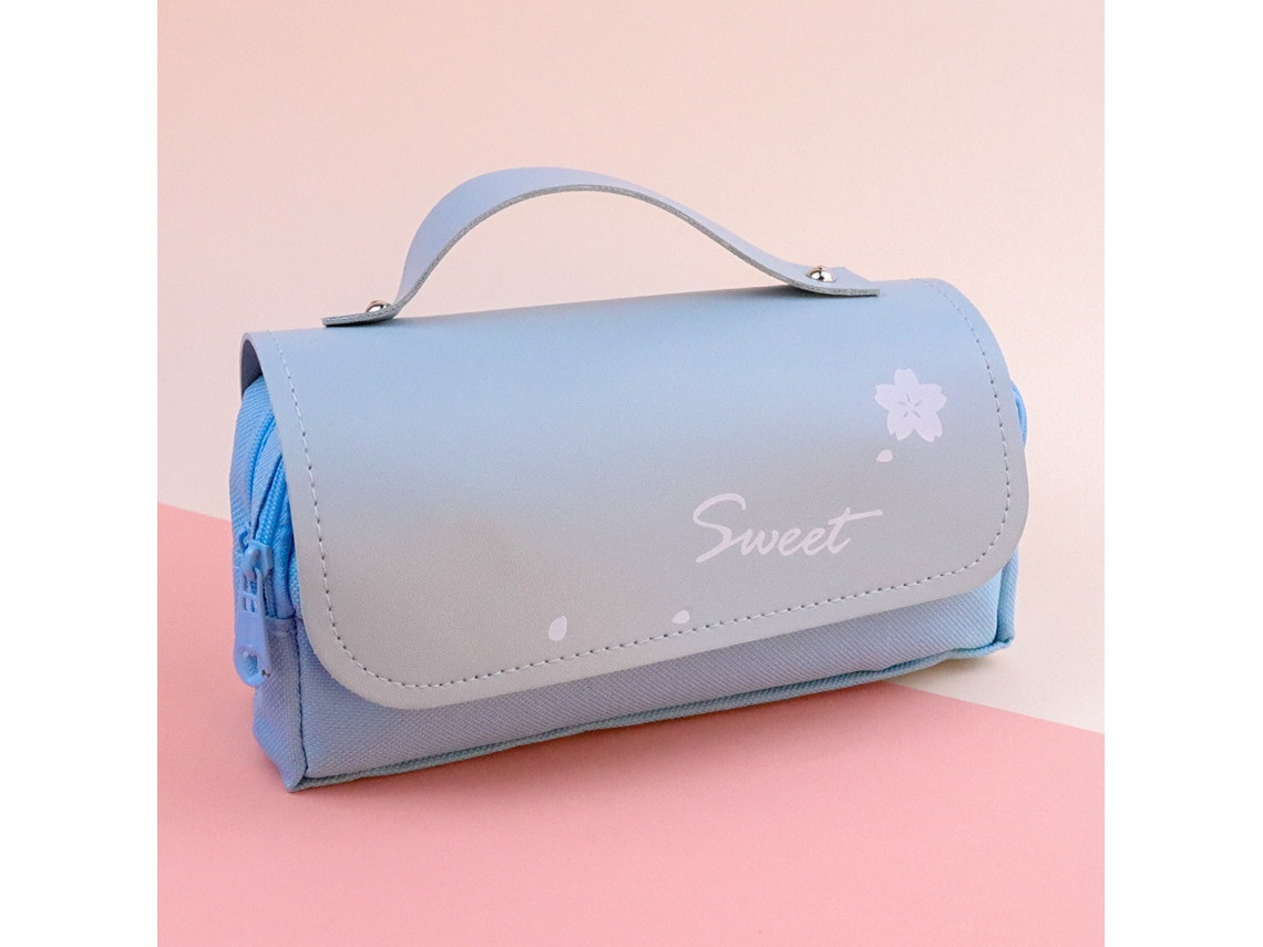 (estilo Azul 1) Estuche Para Lápices Lindo De Gran Capacidad, Portalápices Creativo De Estilo Coreano, Útiles Escolares Para Niñas
