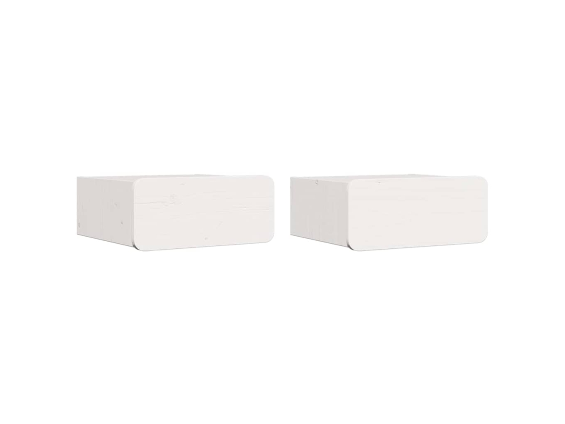 Maison Exclusive - Mesita De Noche 2 Pcs 39 X 34 X 16,5 Cm Madera Maciza De Pino