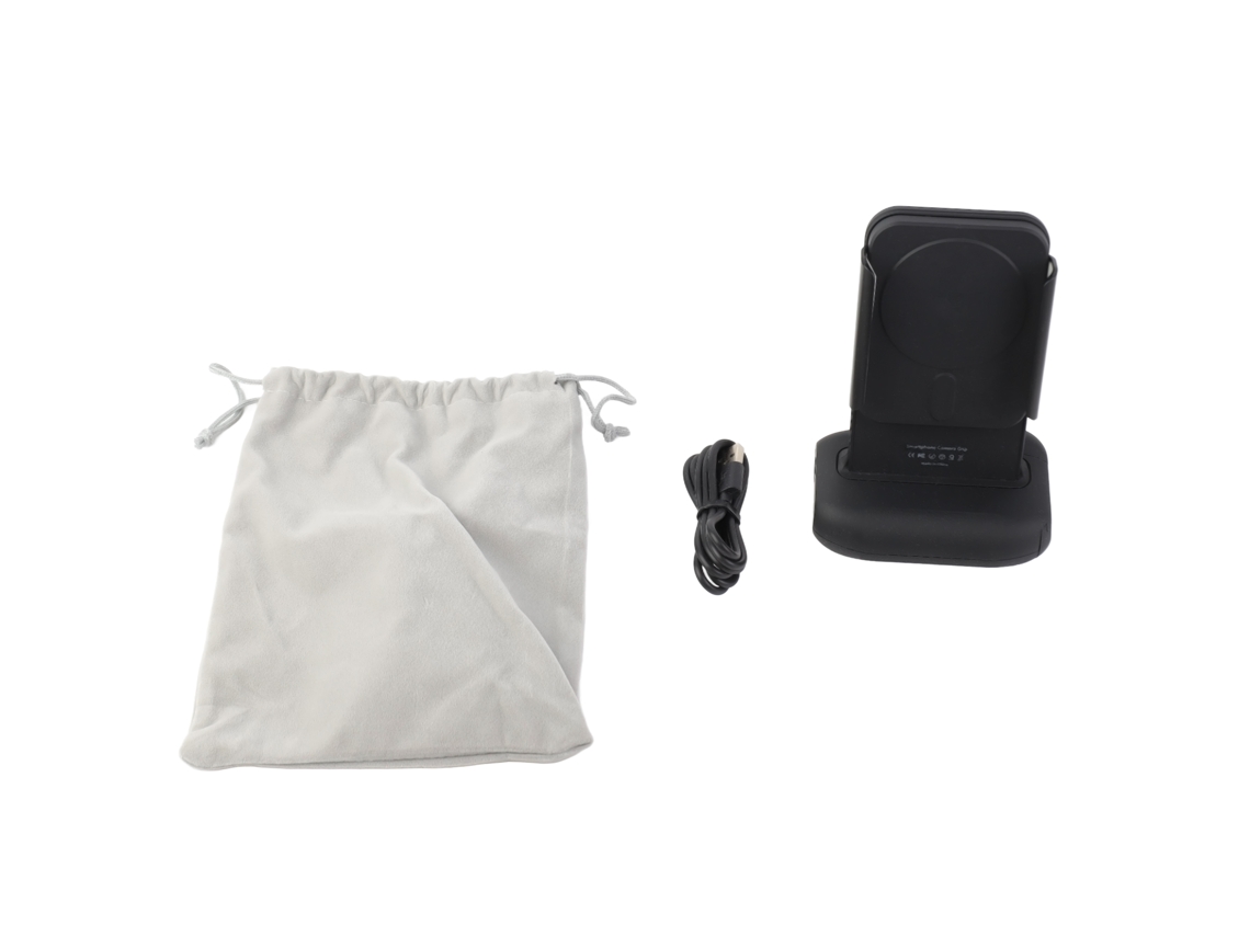 Empuñadura de cámara para smartphone, soporte de carga inalámbrica de 15 W, empuñadura magnética giratoria, compatible con control remoto Bluetooth para tomar y disparar fotos.