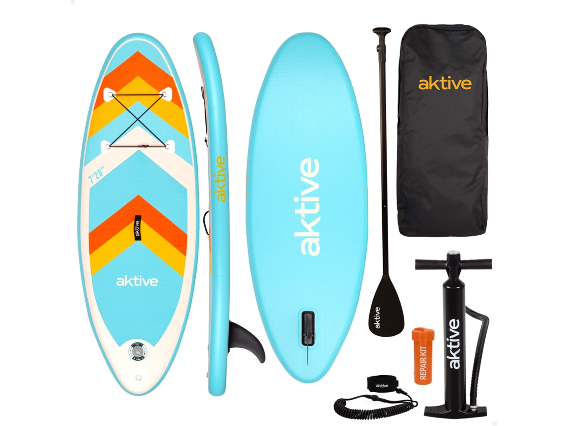Aktive Tabla Paddle Surf Hinchable Iniciación Con Mochila, Hinchador Y Remo