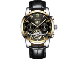 Reloj Mecánico Automático Multifuncional Para Hombre Con Fondo De Caja Esqueletizado Y Tourbillon.