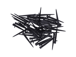 50 goteros de riego ajustables de 360 grados con 8 orificios para manguera de 4/7 pulgadas.