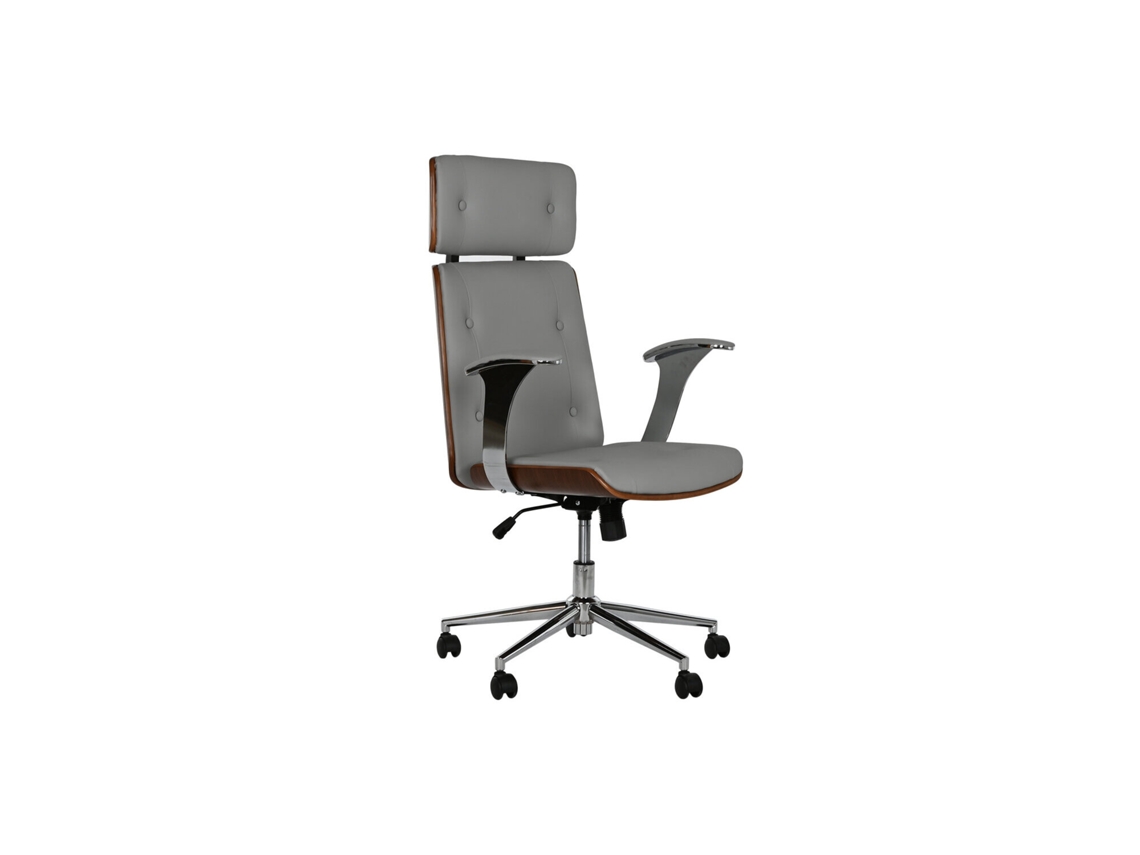 Silla Pu Madera Ruedas Beige 71x69x108,5cm