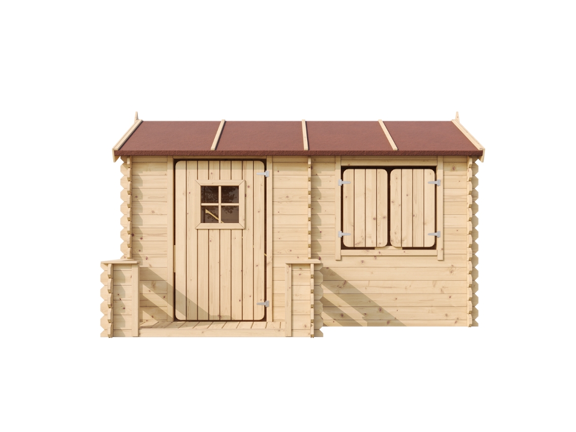 Caseta Infantil TIMBELA de Madera M503 (2,63 M² - 241 x 184 x 151 cm)