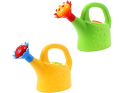 Regadera clásica amarilla, material de alta calidad, ecológica y no tóxica, gran capacidad de carga, duradera y difícil de romper, ideal para regar.