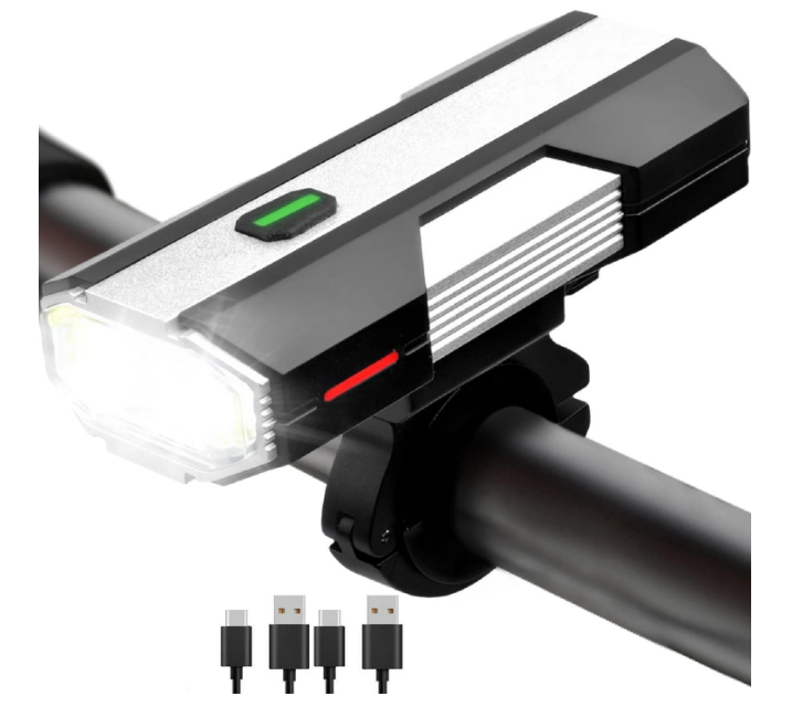 Luces Para Bicicleta, 6+4 Modos, Recargables, Tipo C, Para Ciclismo Nocturno, Luces Led Antideslumbrantes De Alta Luminosidad (negras)