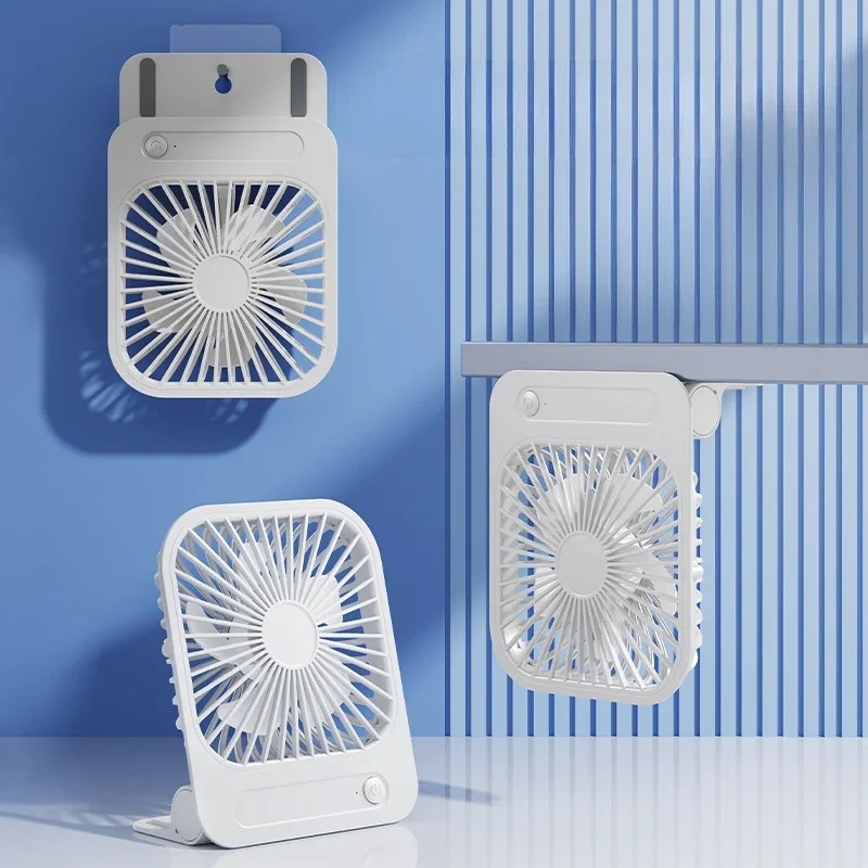 Ventilador Magnético Ultradelgado Recargable Por Usb (blanco), Ajustable A 180° Con 4 Velocidades.