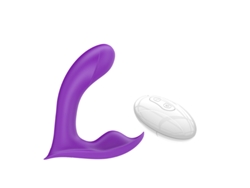Vibrador De Masaje Porttil Con Control Remoto Inalmbrico De 10 Frecuencias Para Mujeres (prpura) Yizhood