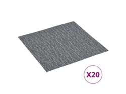 Tarimas De Suelo Autoadhesivas 20 Uds Pvc Gris 1,86 M²