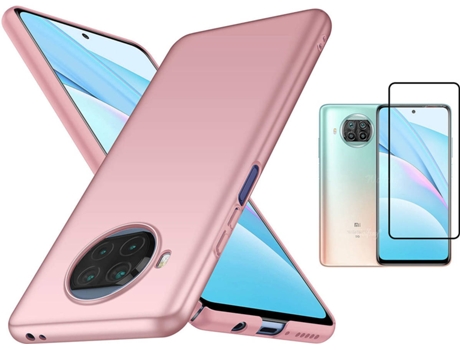 Kit Carcasa y Protector Xiaomi Mi 10T Lite Full Cover Turtleshell Rosa