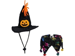 Ropa De Halloween Para Gatos Y Perros Con Sombrero Capa Babero Collar Accesorios Fiestas Navidad