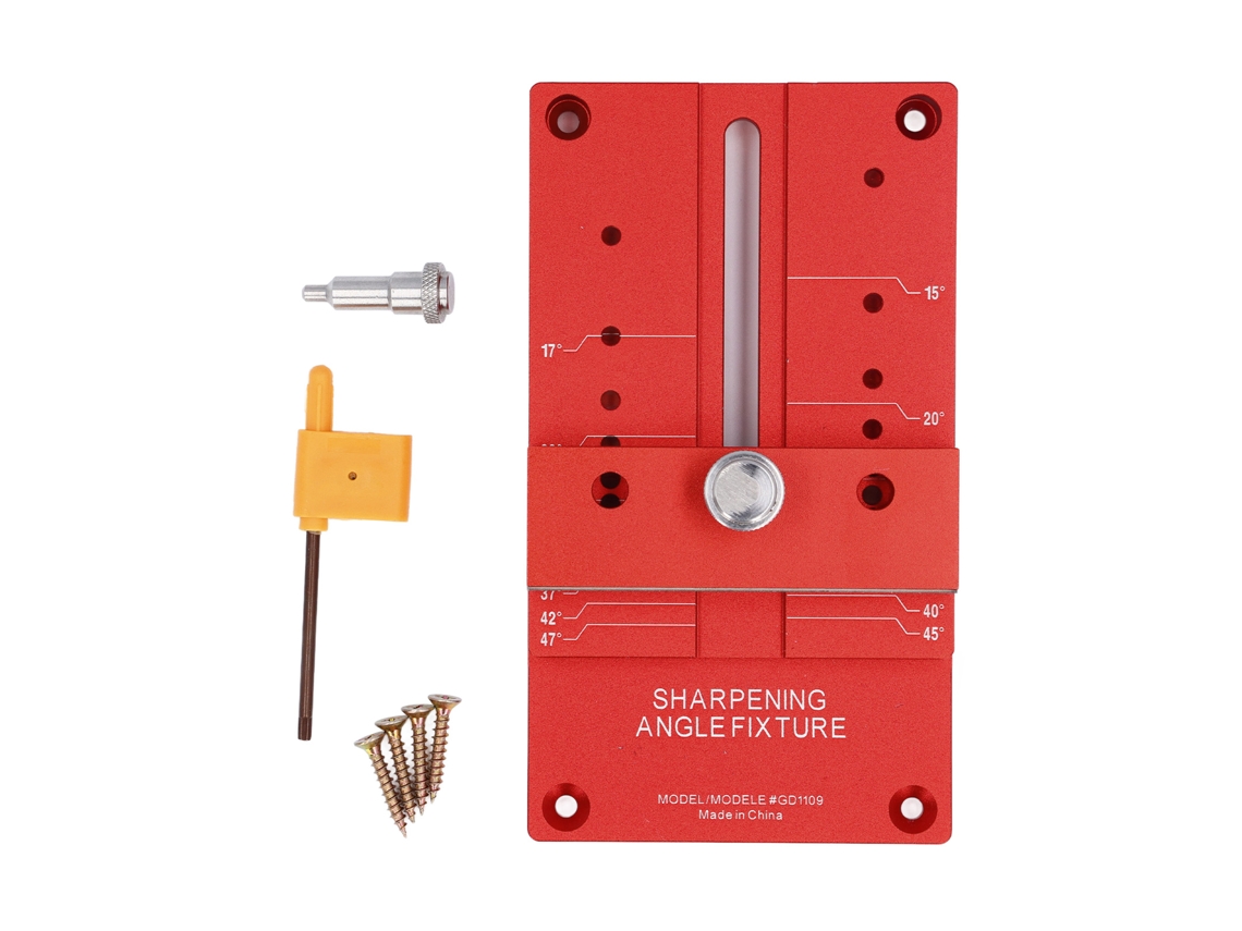 Recortadora Angular Para Afilar Hojas De Madera, Fabricada En Aleación De Aluminio Con Agarre Firme Y Resistencia A La Erosión.