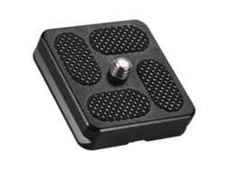 Placa de liberación rápida universal de aluminio de 40x38 mm con tornillo de 1/4 de pulgada para rótula de trípode/monopié Arca Swiss Benro