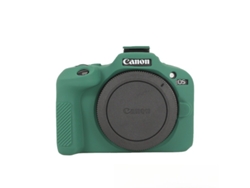 Funda de silicona HEXINYIGJLY para Canon EOS R100, suave, resistente a los arañazos, protección contra caídas, color verde.