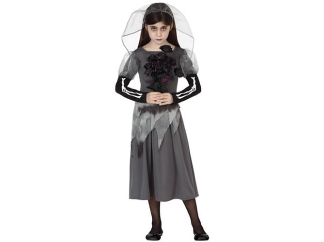Disfraz de Niña DISFRAZZES Novia Cadáver Halloween (Talla: 10 a 12 años)