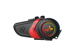 Intercomunicador para casco de motocicleta Siurn Lx3 Bluetooth 5.0 (rojo)