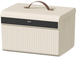 Caja de plástico blanco con cerradura de combinación, duradera y minimalista. SFUSHOS