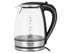 Hervidor Eléctrico TAURUS Aros Glass (verIII) 958523 (2200 W - 1.8 L)