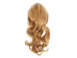 Peruca longa 2026, castanha clara encaracolada, com risca ao meio, para mulheres, cabelo sintético resistente a altas temperaturas.