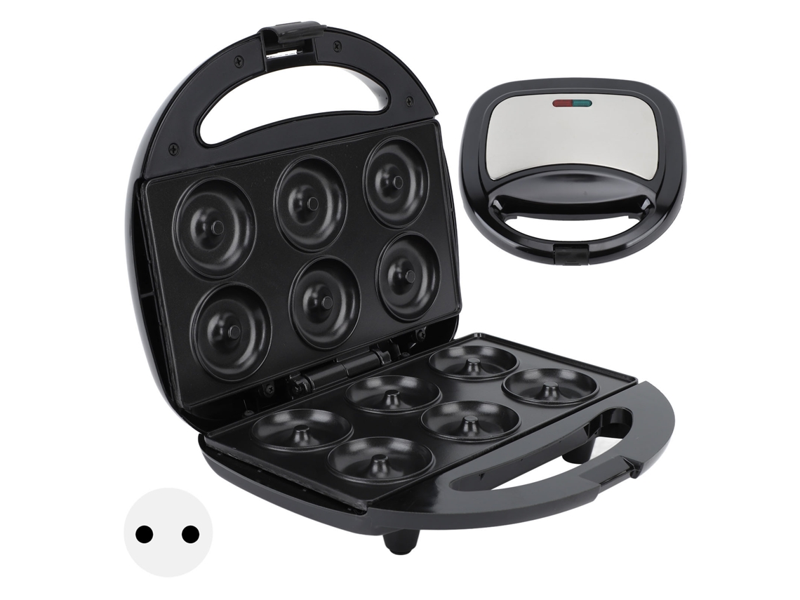 Mini máquina para hacer donas antiadherente con control de temperatura, 220 V