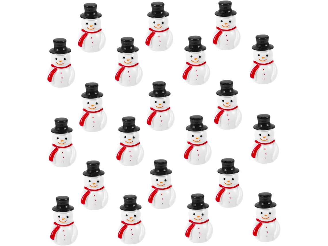 20 Figuras Miniatura De Resina Para Decoraciones Navideñas Hechas En Casa.