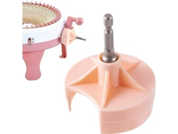 Adaptador de manivela Linjou 2026 para máquinas Sentro Tejer 22 40 48 Jamit Rosa con broca hexagonal de acero de 1/4''