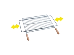Parrilla extensible Sauvic de acero inoxidable 600x400