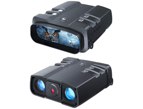 Binoculares digitales de visión nocturna HD con pantalla LCD Cámara telescópica Visión nocturna Dispositivo de zoom impermeable para grabación-Negr...