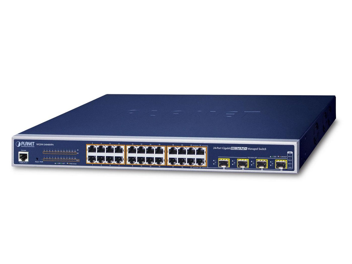 Planet 24 Puertos Gestionados L2/L4 IPv6
