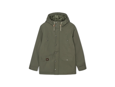 Parka de Hombre REVOLUTION Botones Presión Verde (XL)