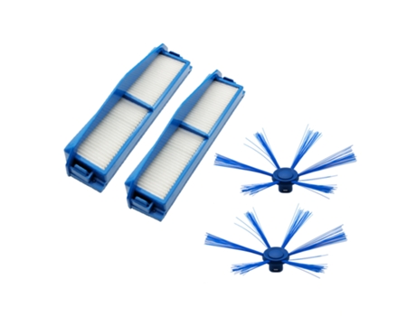 2 piezas de filtro Hepa, Kit de 2 piezas de cepillo lateral para Philips Fc8794 Fc8796 Fc8007 Fc8792, repuestos de aspiradora