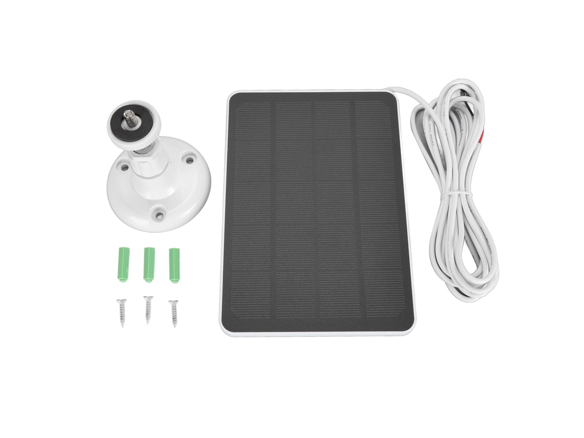 Panel Solar Para Cargar La Cámara Google Nest Y El Timbre Inteligente Con Soporte Ajustable Y Cable De 3 M.