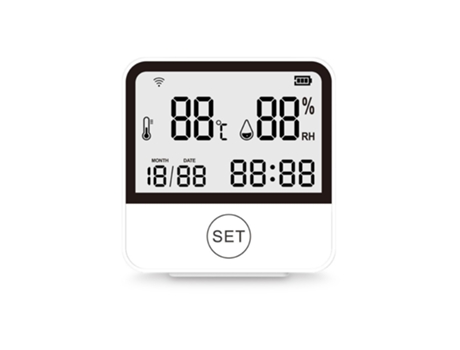 Monitor de temperatura y humedad WiFi, medidor inteligente de Sensor de temperatura y humedad con pantalla LCD, higrómetro Digital para interiores,...