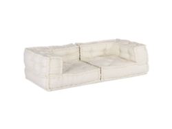 Puf Vidaxl Tejido Crema (140x70x36 Cm)