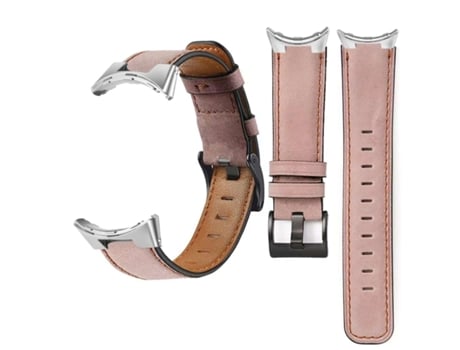 Reloj Google Pixel clásico vintage con correa de cuero ecológico rosa VEANXIN