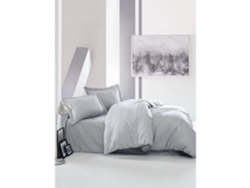 Juego De Cama Funda Nórdica 220 X 240 2 Fundas De Almohada 60 X 60 Satén De Algodón Gris Youdoit