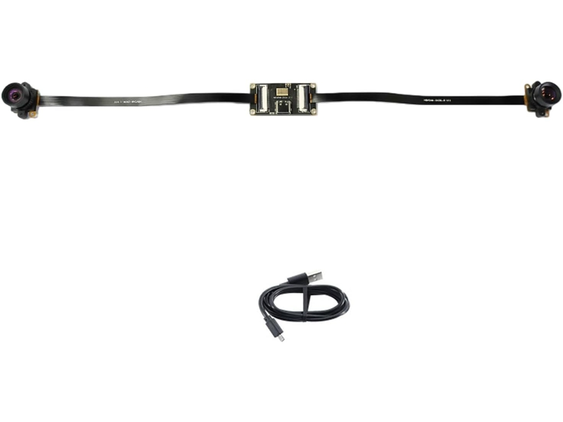Cámara web USB con lente, captura a 120 FPS, resolución de 2560 x 720, multiplataforma. SFUSHOS