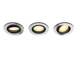 Foco empotrable Milliskin White Ambiance 3 bombillas Aluminio 3x350lm PHILIPS