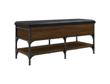 Banco zapatero madera de ingeniería VIDAXL marrón roble (102x42x45 cm)